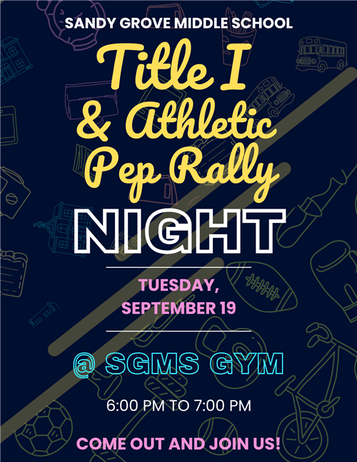 Join us on September 19th between 6 and 7 to learn about our school and celebrate our student-athletes.